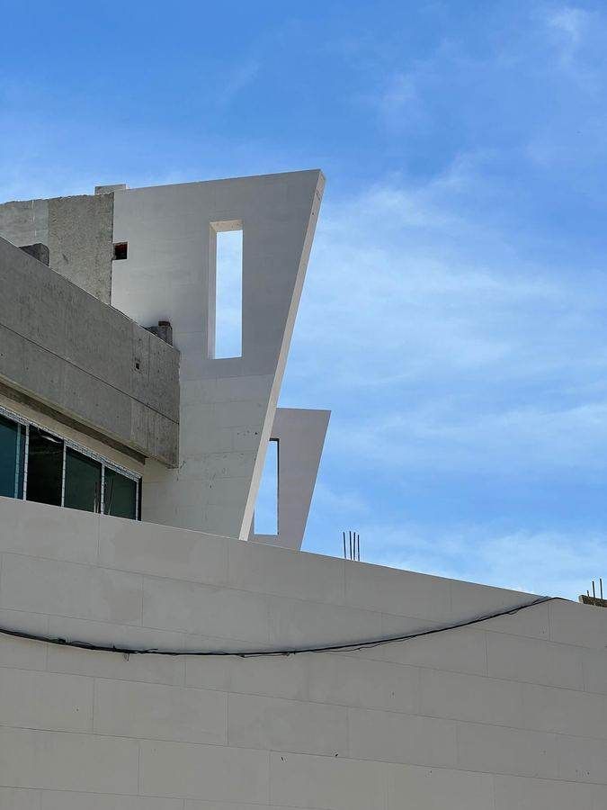 Residencias Q — detalle de volúmenes arquitectónicos
